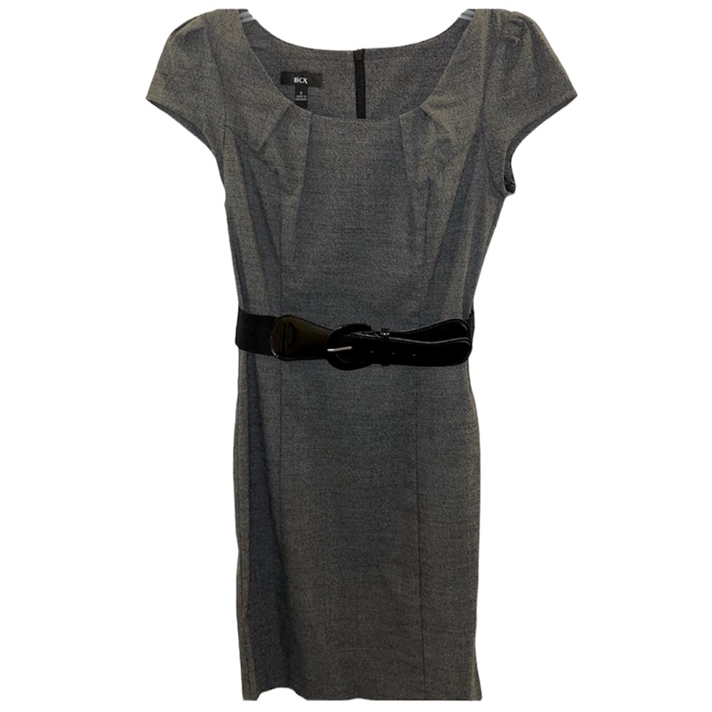 BCX Casual Belted Gray Dress-size 5 Jr
